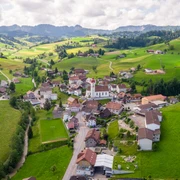 Das Ziel unserer Wanderung, Luthern Dorf