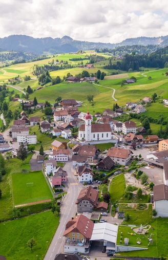 Das Ziel unserer Wanderung, Luthern Dorf