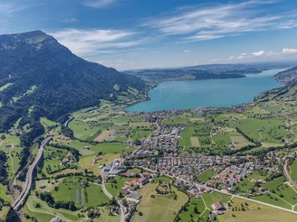 Sicht über Arth-Goldau