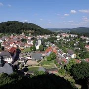 Lindenfels - Burg Lindenfels Stadtansicht