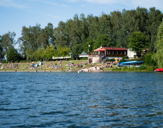 Badestrand Stausee Oberwald