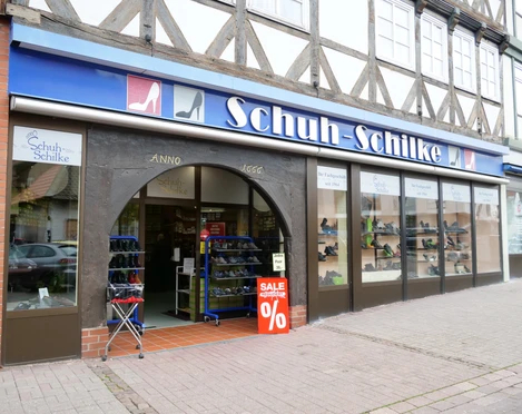 Schaufenster von Schuh Schilke