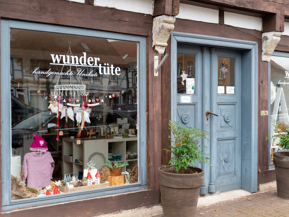 Schaufenster und Eingang