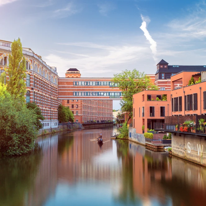 Buntgarnwerke an der Weißen Elster - Wasserwege in Leipzig