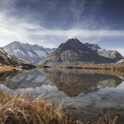 Herbstwanderung am Grossen Aletschgletscher Herbstwanderung am Grossen Aletschgletscher