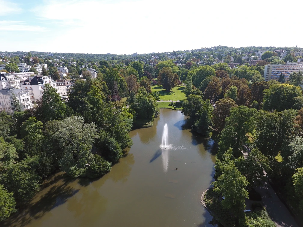 Kurpark von oben Kurpark von oben