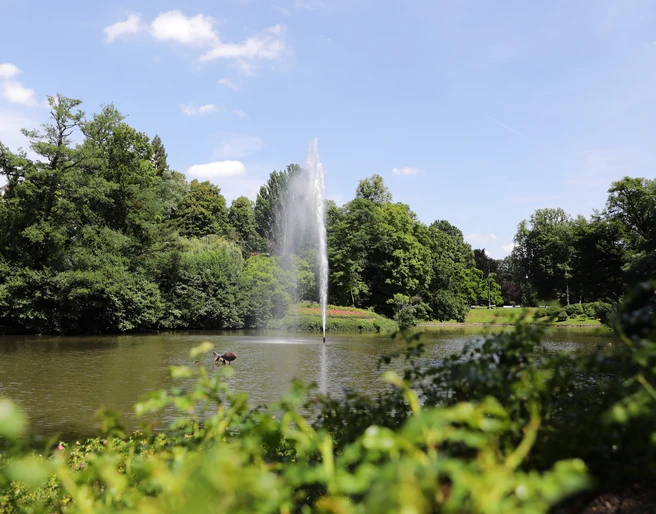 Wiesbaden Teich im Kurpark