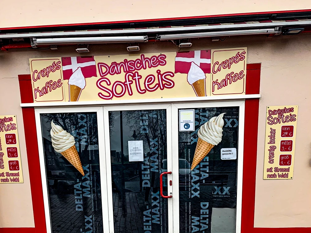 Dänisches Softeis in Lunden Außenansicht_Softeis