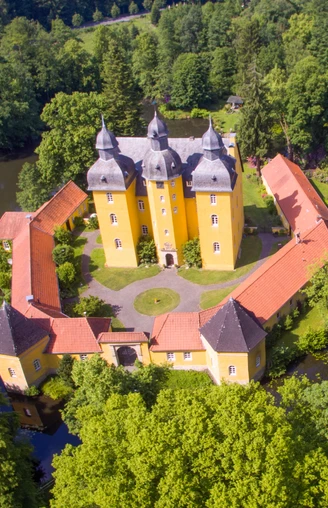 Luftbild vom Jagdschloss Holte in Schloß Holte-Stukenbrock