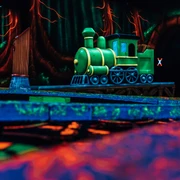 Glowgolfbahn im Innenraum Glowgolf Harz Glowgolfbahn im Innenraum Glowgolf Harz