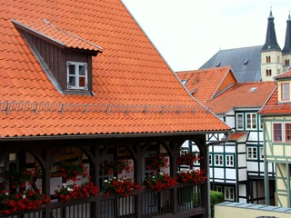 Tabakspeicher und Blick auf Dom