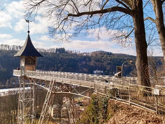 Histrosicher Personenaufzug Bad Schandau Der Aufzug zum Aussichtsturm in Bad Schandau