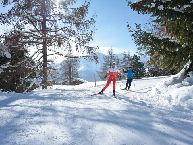 Langlauf auf der Riederalp in der Aletsch Arena  Langlauf auf der Riederalp in der Aletsch Arena