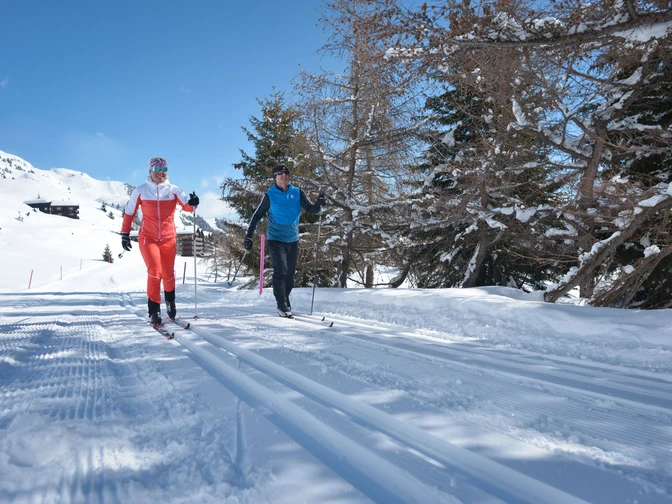 Langlauf auf der Riederalp in der Aletsch Arena  Langlauf auf der Riederalp in der Aletsch Arena