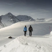 Winterwandern Herrenweg in der Aletsch Arena Winterwandern Herrenweg in der Aletsch Arena