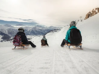 Schlitteln Moosfluh Riederalp