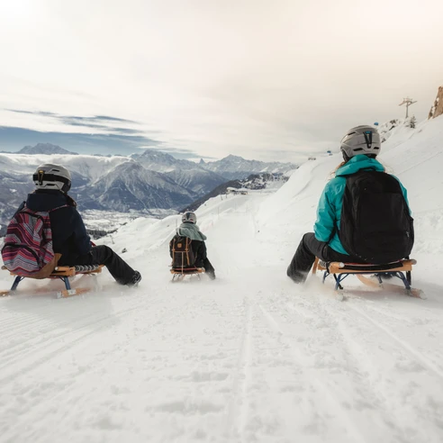 Schlitteln Moosfluh Riederalp