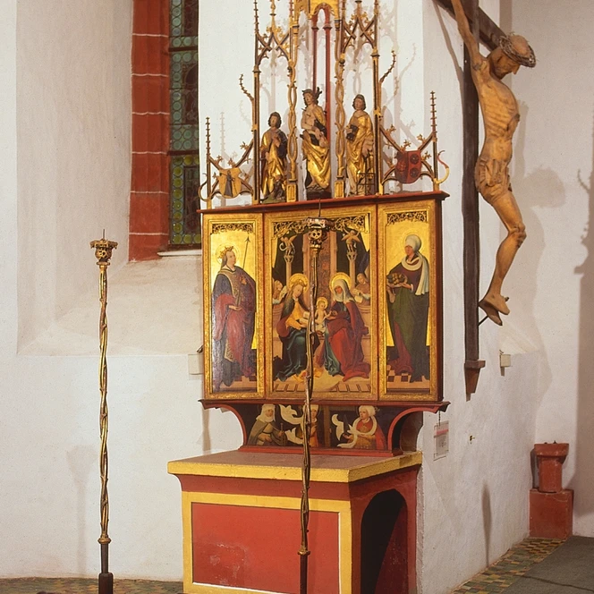 Altar in der Burg Gnandstein - Sehenswürdigkeiten in der Leipzig Region