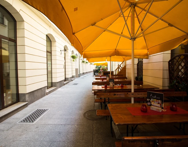 Hof der Handwerkerpassage - Architektur der Höfe und Passagen in Leipzig