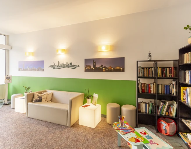 Lobby im Hotel Markgraf - Unterkunft in Leipzig