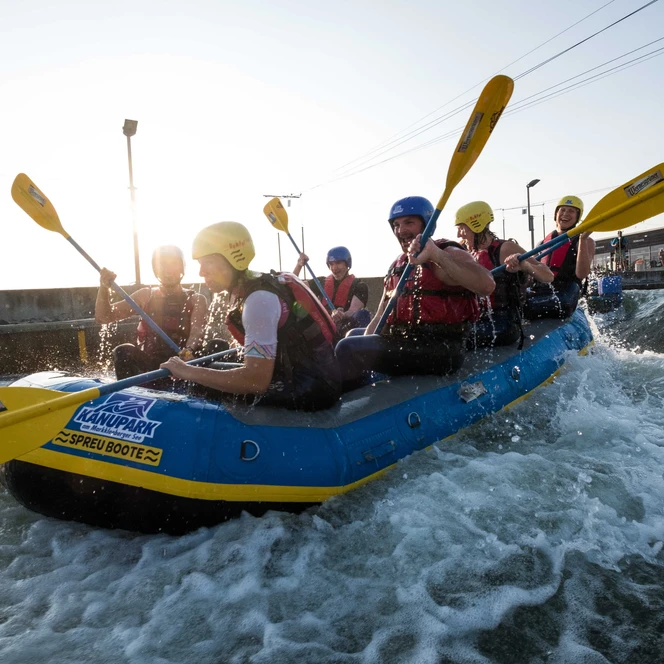 Wildwasser-Rafting im Kanupark Markkleeberg - Wassersport in Leipzig und Region