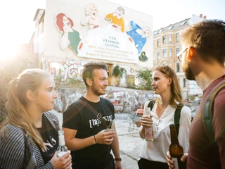 Löffelfamilie auf der Karli - Szenemeilen in Leipzig
