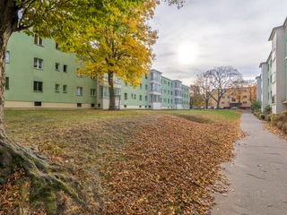 Krochsiedlung im Herbst - Architektur in Leipzig