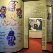 DEU/Sachsen/ Schildau (Copyright © Rainer Weisflog +49171/6254657) Museum der Schildbürger zu Schildau: Ein besonderes Augenmerk gilt dem umfangreichen Schaffen von Ruth Kraft, der in Schildau gebürtigen Schriftstellerin, die das Schildbürgerbuch von 1598 neu bearbeitete und so zur Bekanntheit der närrischen Geschichten beitrug. (CREDIT/Copyright (c): Rainer Weisflog /Contakt: E-Mail: Foto@Weisflog.net ; Tel. +490355/824499; Weitere Infos und AGB auf: www.rainer-weisflog.de) DEU/Sachsen/ Schildau (Copyright © Rainer Weisflog +49171/6254657) Museum der Schildbürger zu Schildau: Ein besonderes Augenmerk gilt dem umfangreichen Schaffen von Ruth Kraft, der in Schildau gebürtigen Schriftstellerin, die das Schildbürgerbuch von 1598 neu bearbeitete und so zur Bekanntheit der närrischen Geschichten beitrug. (CREDIT/Copyright (c): Rainer Weisflog /Contakt: E-Mail: Foto@Weisflog.net ; Tel. +490355/824499; Weitere Infos und AGB auf: www.rainer-weisflog.de)