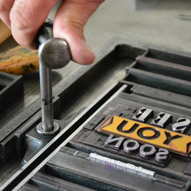 Druckform im Museum für Druckkunst - Museen in Leipzig