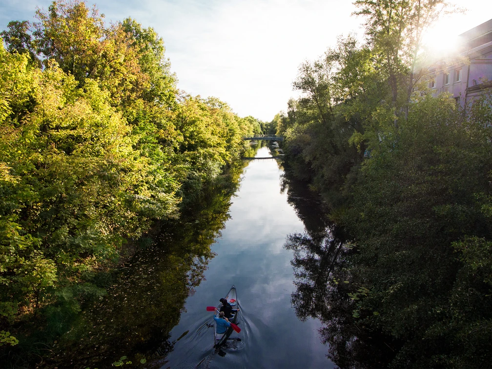 Spaziergang am Karl-Heine-Kanal
