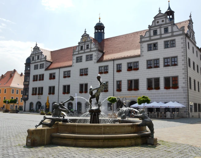 Rathaus und Markt Torgau © S. Jendrossek