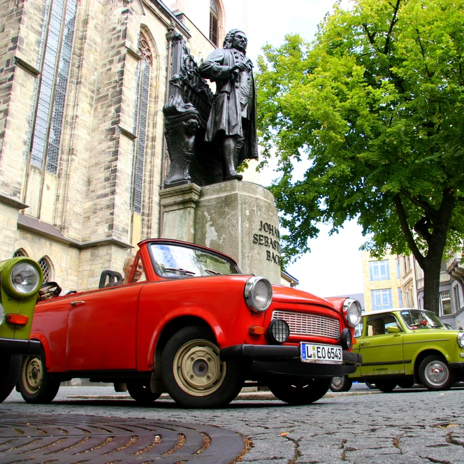TRABI erleben am Bachdenkmal - Erlebnisse und Touren in Leipzig