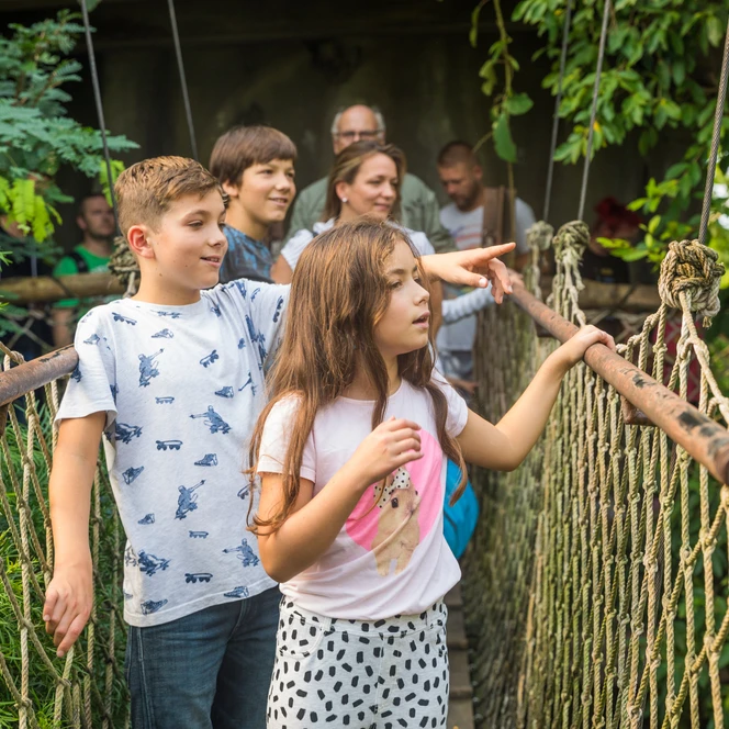 Familie im Gondwanaland im Zoo Leipzig - Leipzig mit Kindern