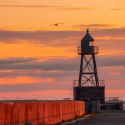 Molenfeuer auf der Nordmole Wilhelmshaven