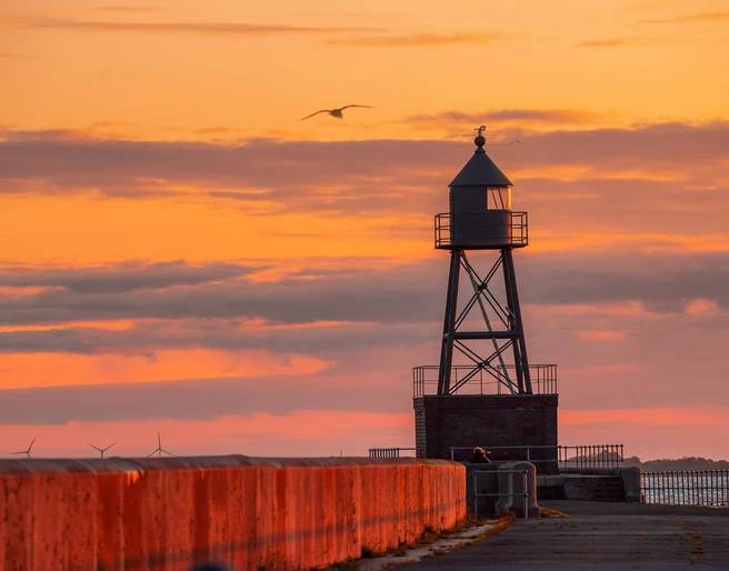 Molenfeuer auf der Nordmole Wilhelmshaven