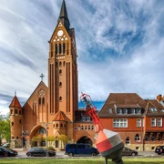 Blick auf die St. Willehad Kirche