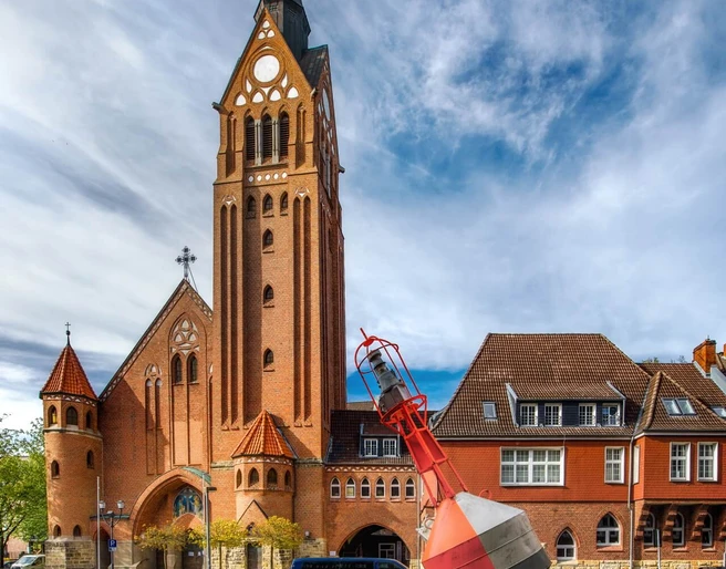 Blick auf die St. Willehad Kirche
