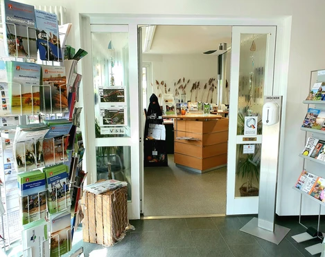 Ingangsgebied van de Tourist Information Dümmerland
