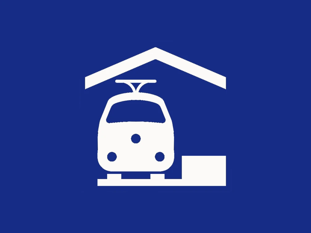 bahnhof.jpg Weißes Zugsymbol auf blauem Untergrund