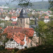 Blick vom Burgberg auf die Altstadt Naumburg