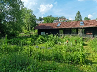 Hummelwerkstatt Naumburg - Blick vom Garten aus