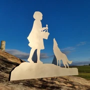 Märchenbild am Wanderweg Nuff und Nopp