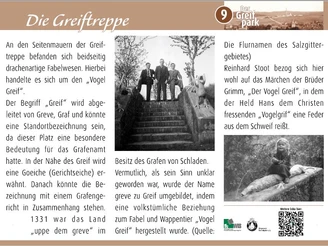Infotafel Greiftreppe Märchenpfad in Salzgitter-Bad