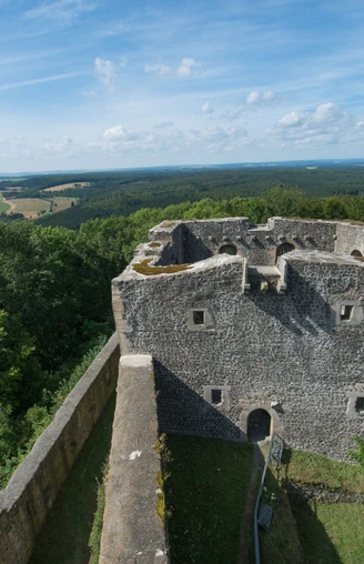 Blick vom Weidelsburg Wohnturm Naumburg Wolfhagen