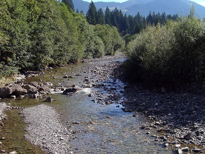 Radtour Balderschwang: über Max-Theo Weg entlang der Bolgenach