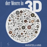 Plakat zur Ausstellung "Die kleinsten Schönheiten der Meere in 3D"
