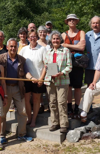 Pilgrim group in Neustadt