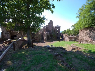 Hohnstein Castle near Neustadt in the Harz