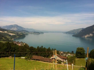 Blick auf den Thunersee von der Meielisalp
