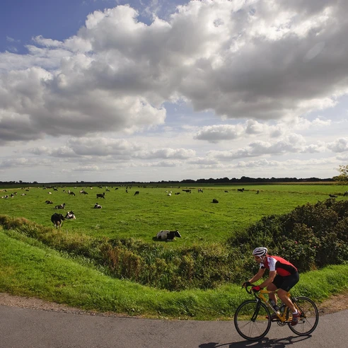 Durch die Fehnlandschaft in Richtung Leer